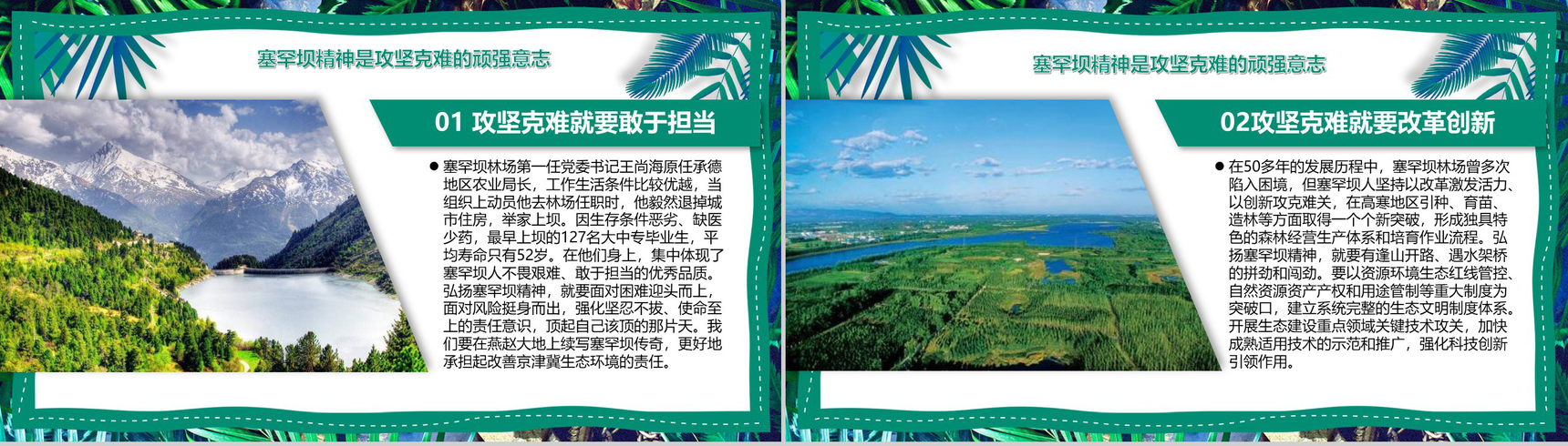 学习塞罕坝精神林场草原生态文明PPT模板-18
