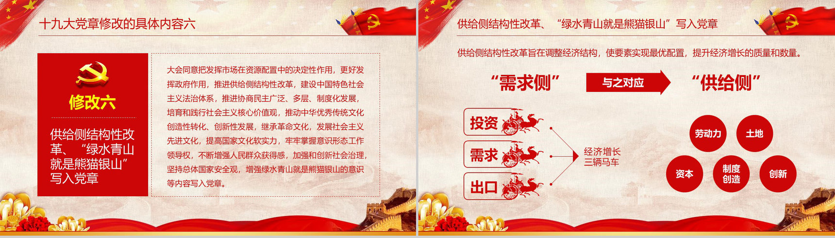 学习解读十九大党章修改内容政府党建PPT模板-19