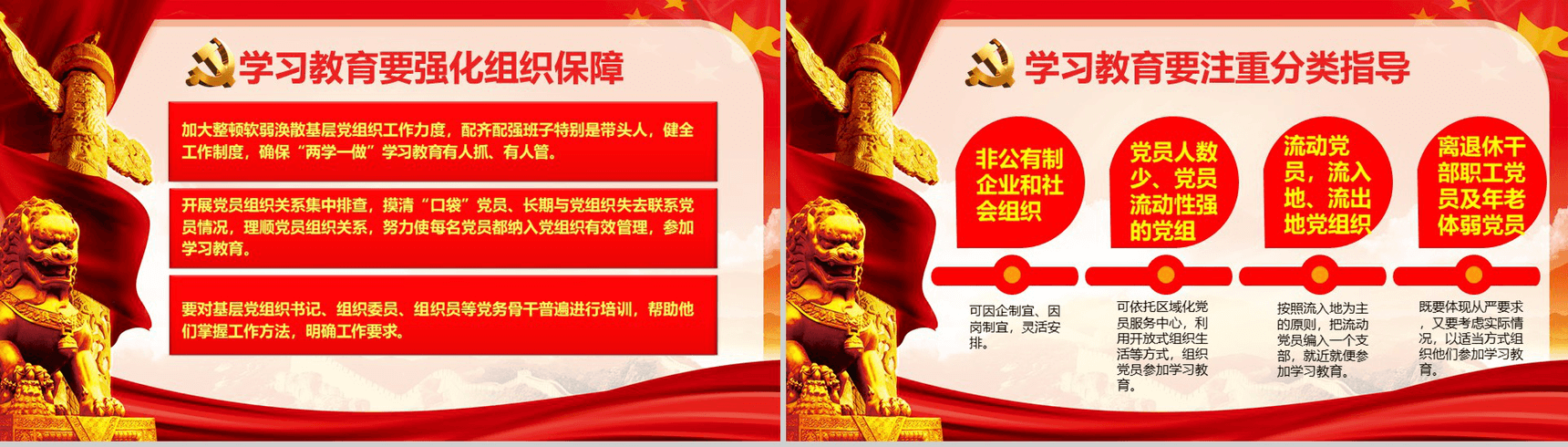 两学一做学习党章党规教育专题PPT模板-15