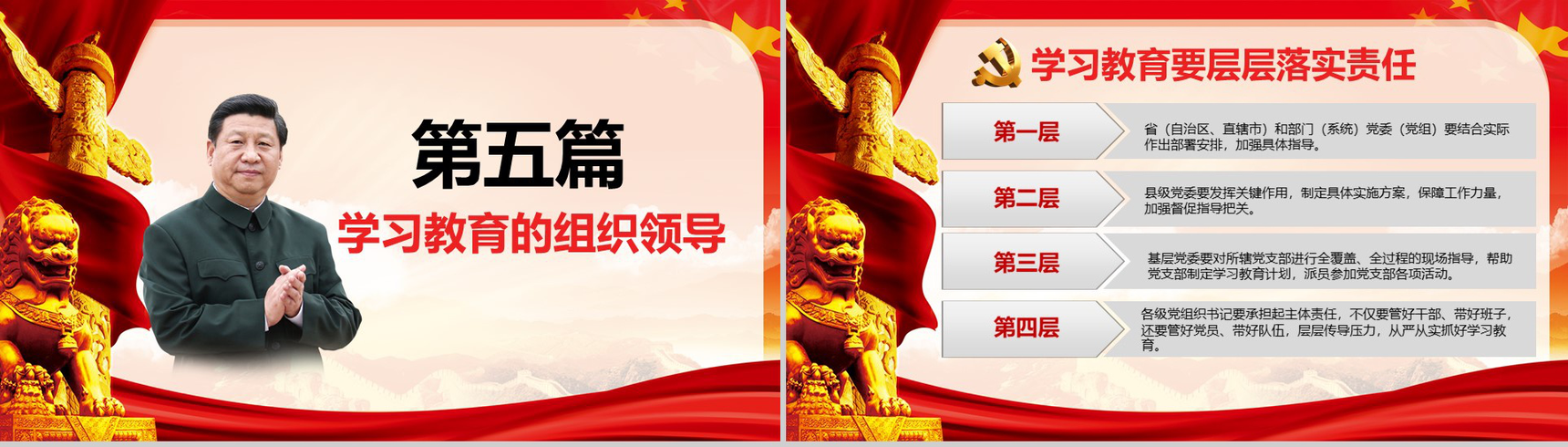 两学一做学习党章党规教育专题PPT模板-14