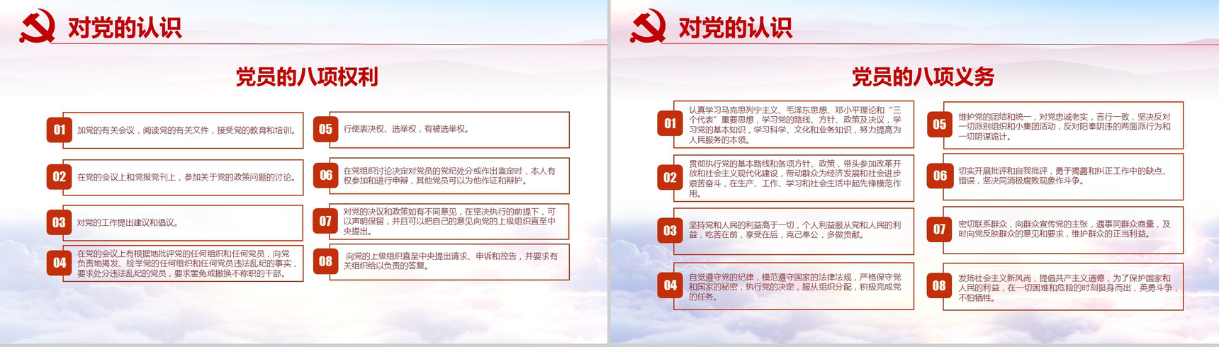 简约精美大气入党发展对象入党答辩演讲稿PPT模板-5