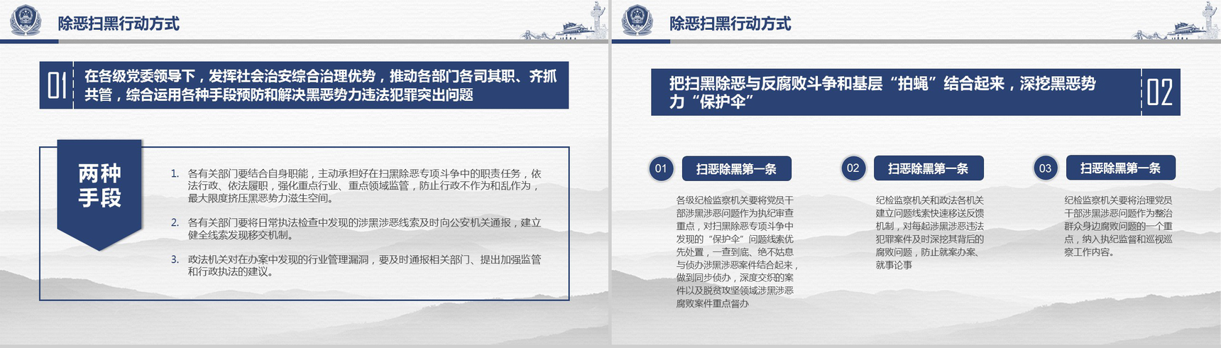 开展扫黑除恶专项斗争学习解读PPT模板-7