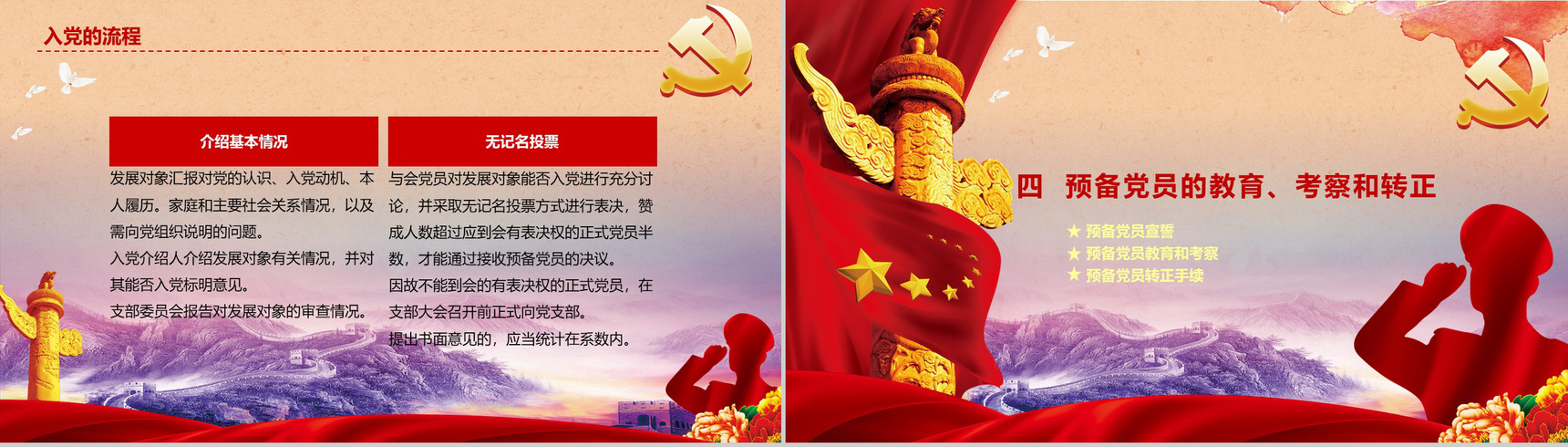 中国共产党党员发展入党流程培训PPT模板-9