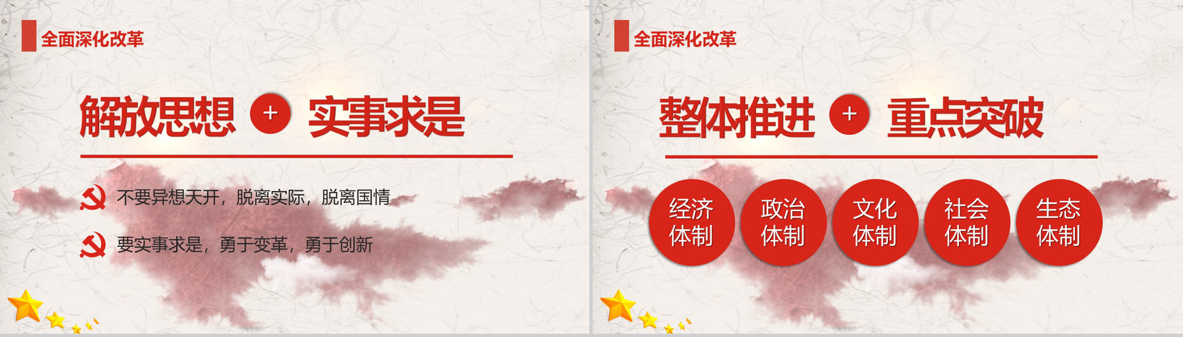 中国梦改革开放40周年庆典改革PPT模板-9