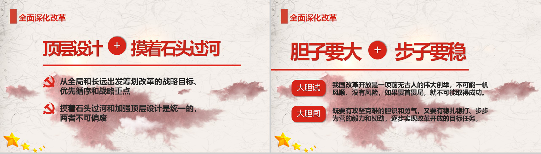 中国梦改革开放40周年庆典改革PPT模板-10