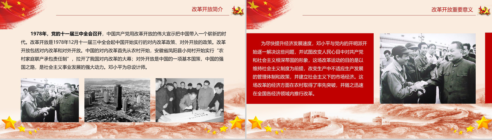 回望来路不忘初心改革开放PPT模板-3