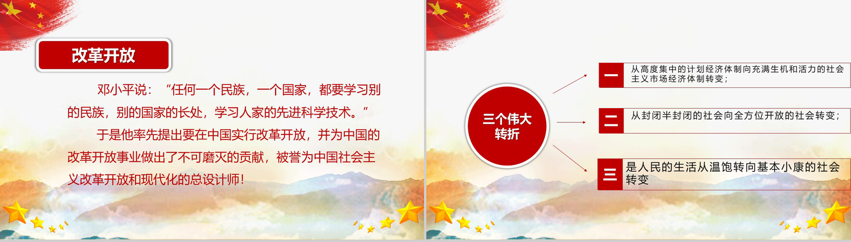 回望来路不忘初心改革开放40周年纪念PPT模板-15