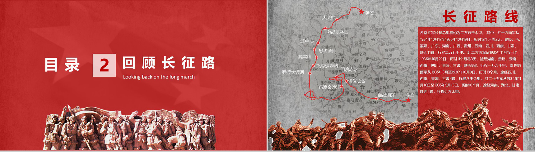 纪念中国工农长征胜利PPT模板-5