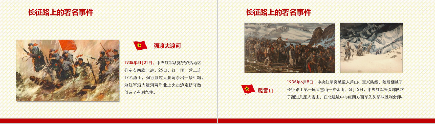 纪念长征胜利不忘初心走好新长征路PPT模板-6