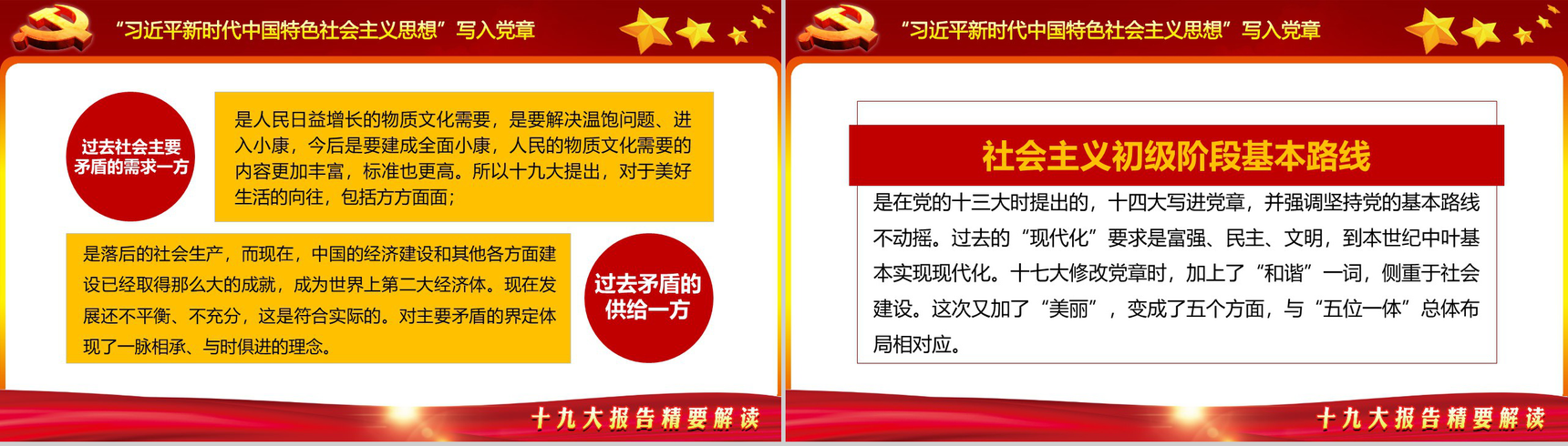 新党章程学习贯彻落实十九大精神学习强国PPT模板-8