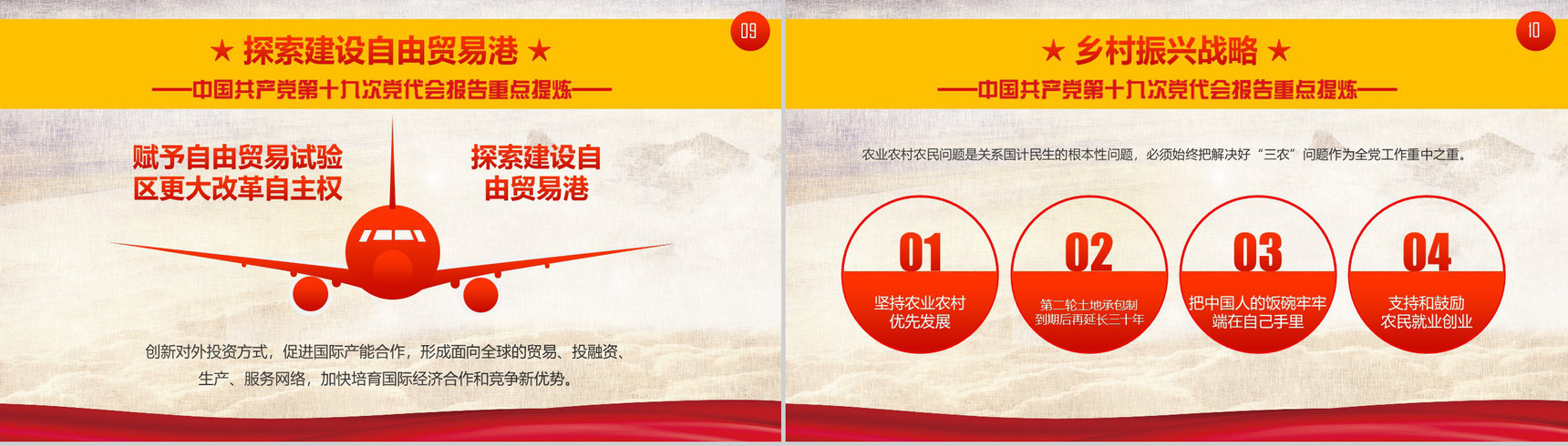 十九条新提法新概念新章程PPT模板-9