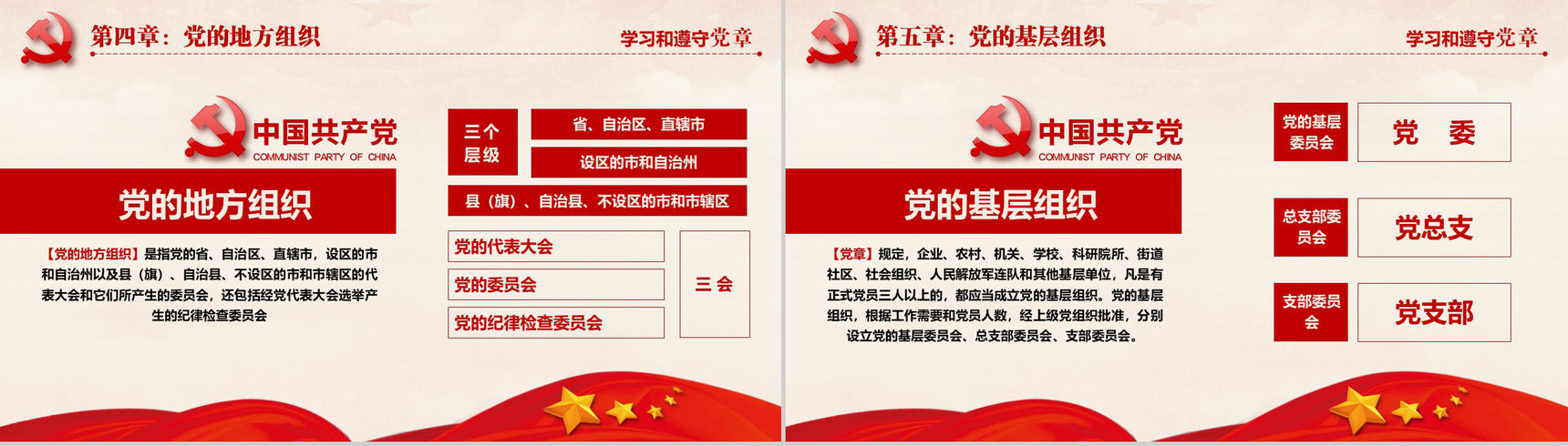 十九大审议通过中国共产党章程政府党建PPT模板-32