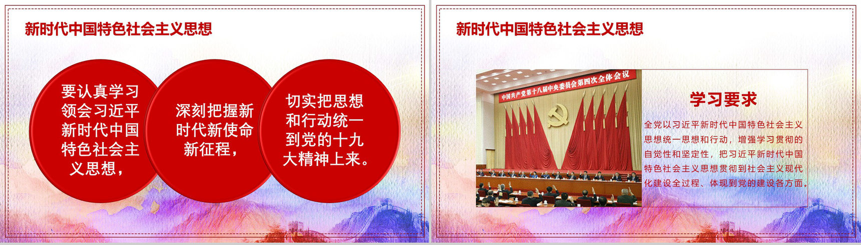 学习党章共建中国十九大党章学习PPT模板-4