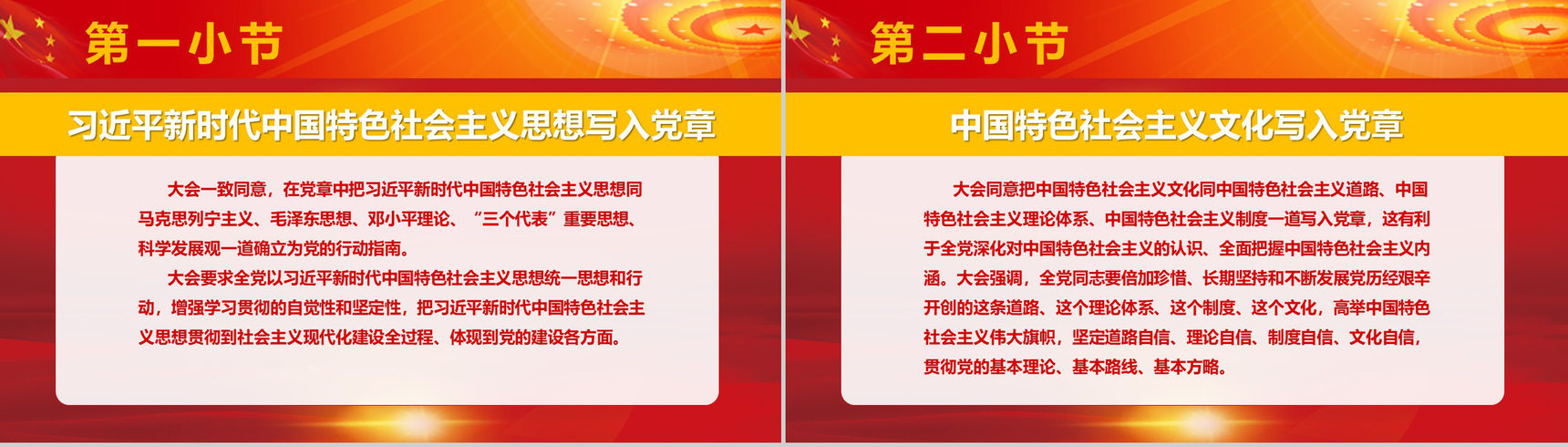 党代会修改后新党章学习政府党建PPT模板-3