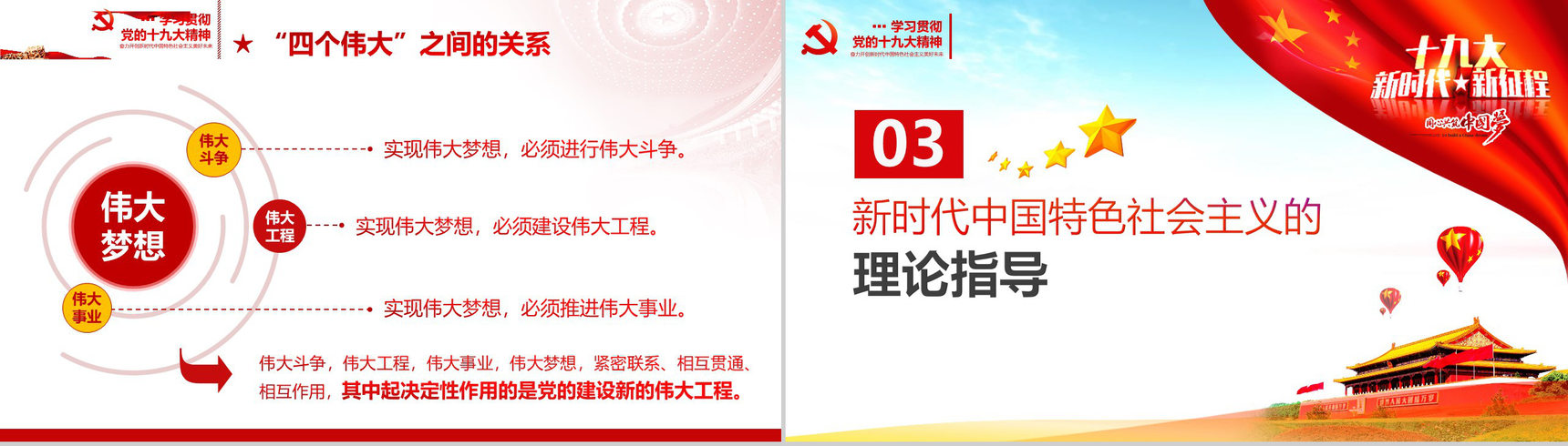 奋力开创新时代学习十九大精神心得体会PPT模板-9