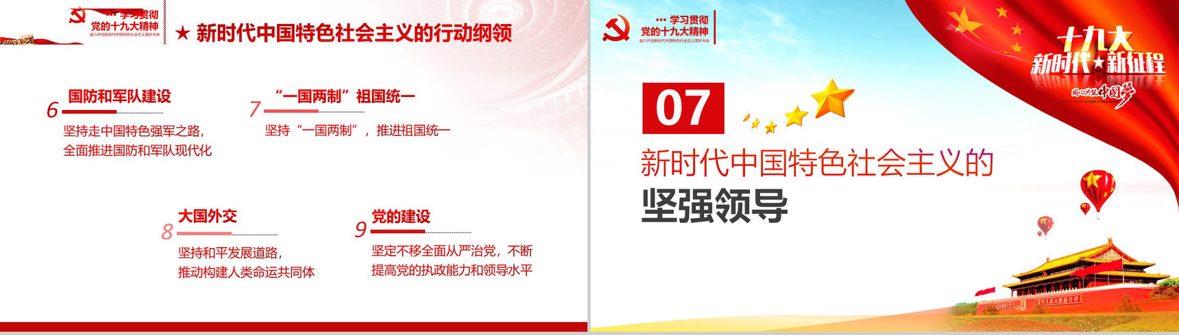 奋力开创新时代学习十九大精神心得体会PPT模板-22