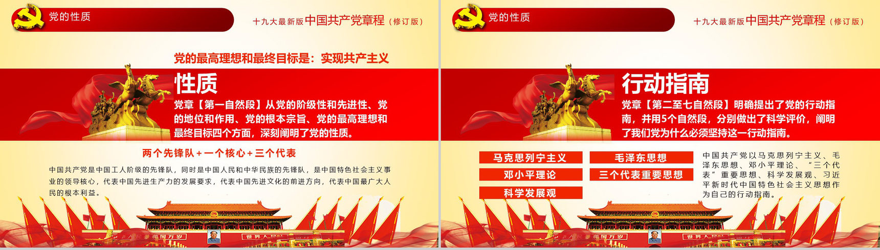 简约中国共产党章程学习党员培训学习心得体会PPT模板-11