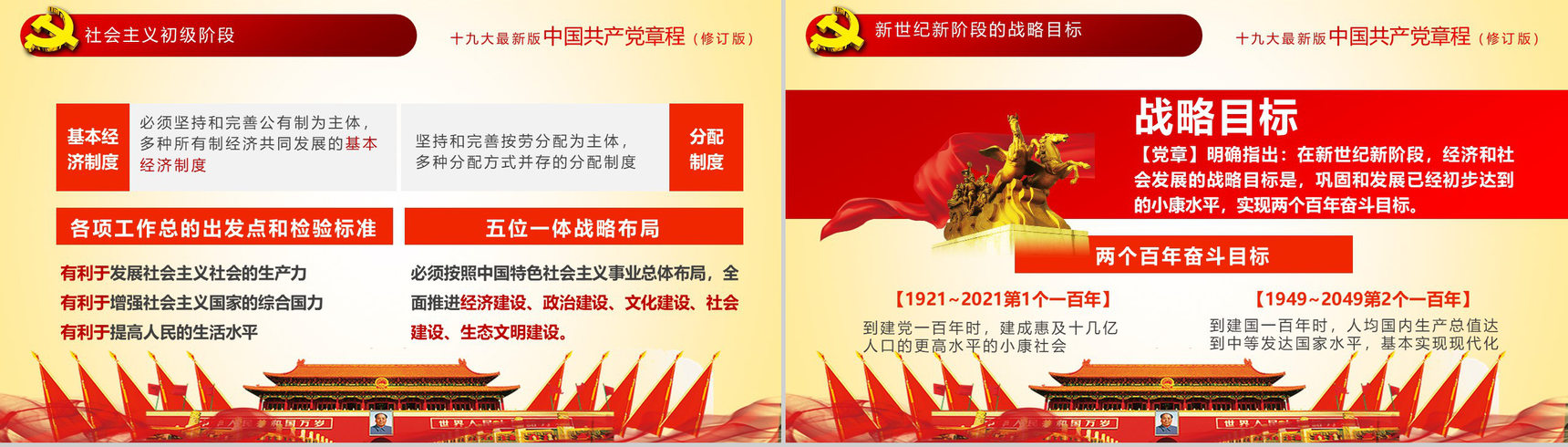 简约中国共产党章程学习党员培训学习心得体会PPT模板-13
