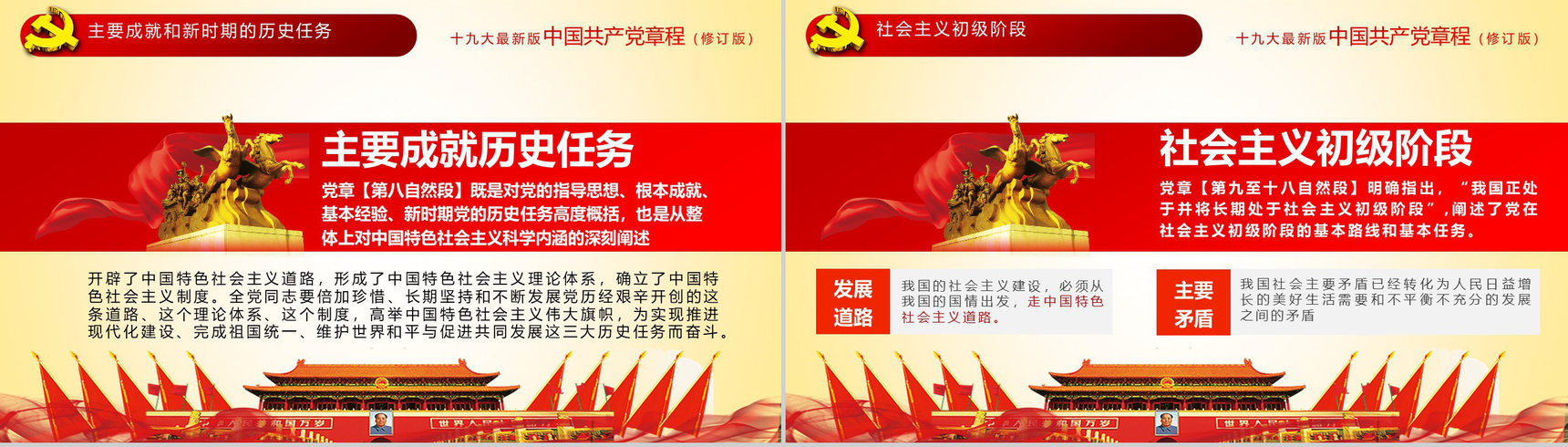 简约中国共产党章程学习党员培训学习心得体会PPT模板-12