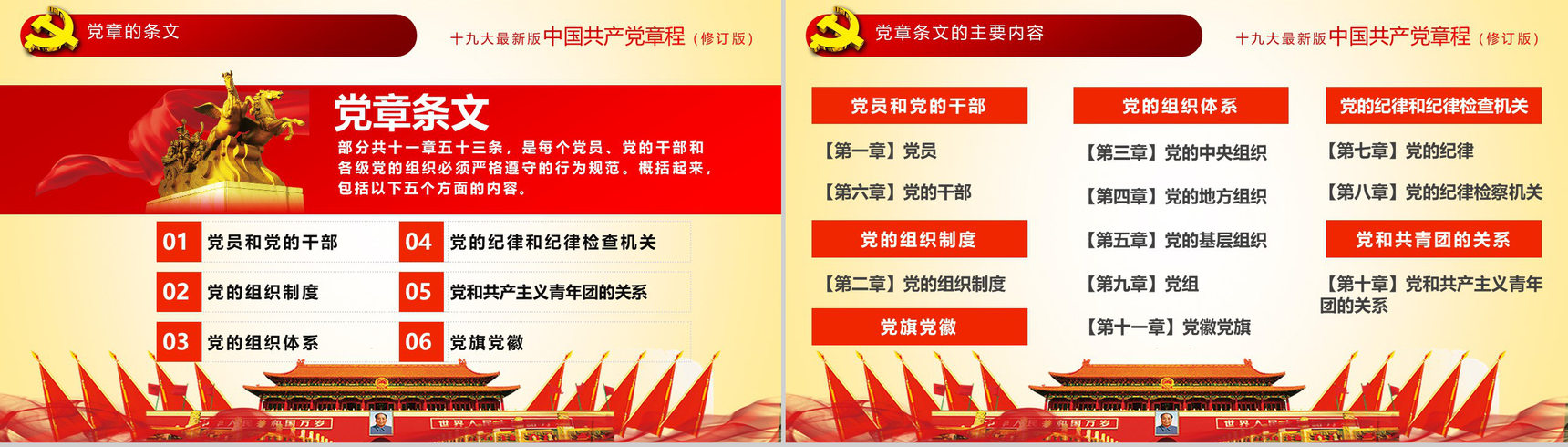 简约中国共产党章程学习党员培训学习心得体会PPT模板-17