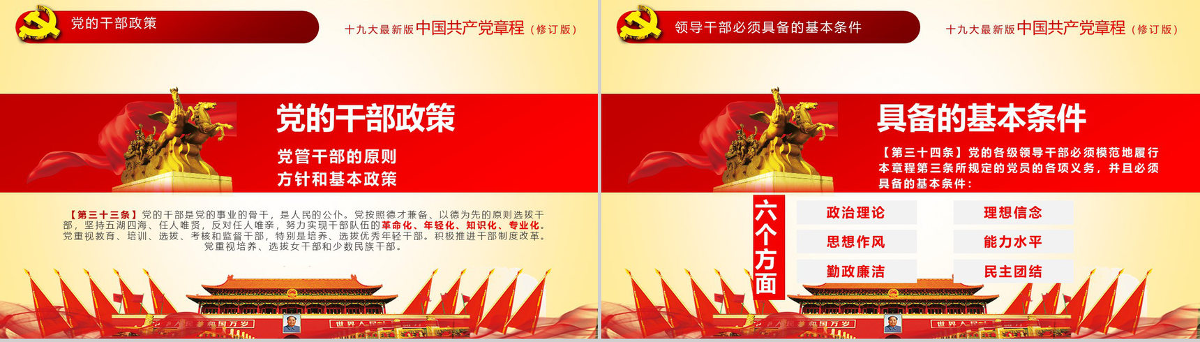 简约中国共产党章程学习党员培训学习心得体会PPT模板-29