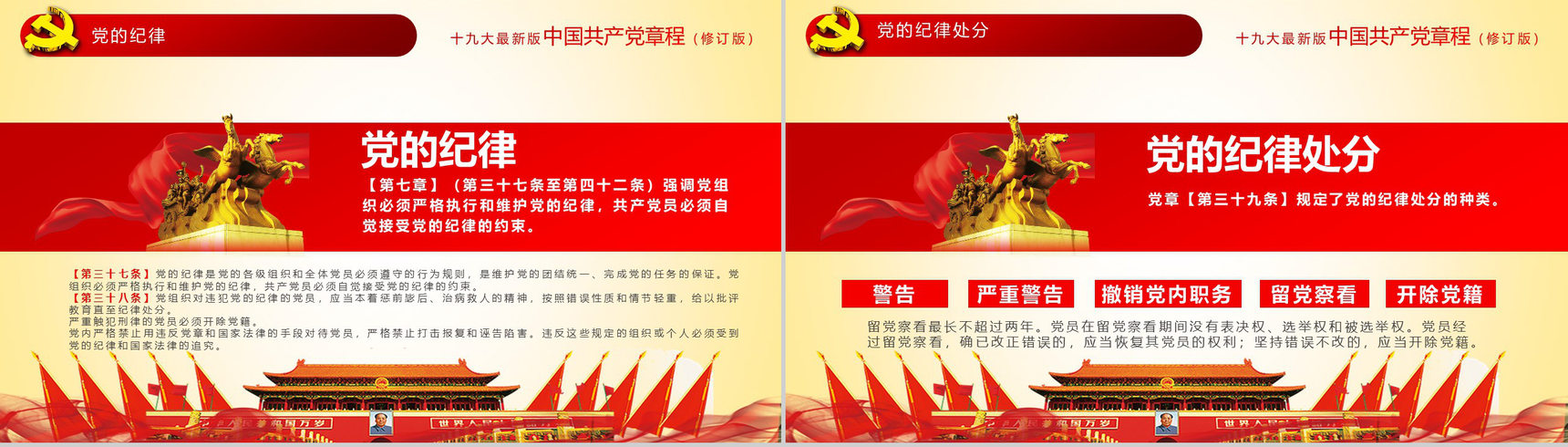 简约中国共产党章程学习党员培训学习心得体会PPT模板-31