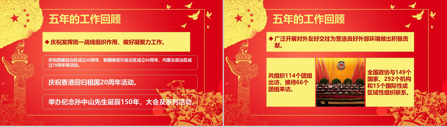 共谋发展聚焦两会全国两会政府工作报告PPT模板-5