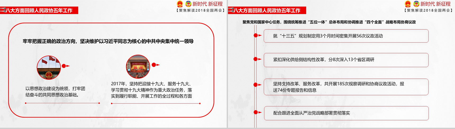 红色党政两会报告精讲解读政府党建PPT模板-36