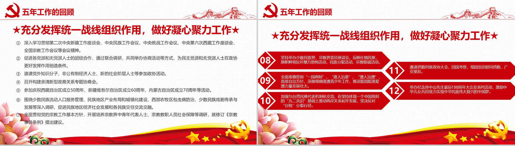 2018响应党的号召聚焦两会政府党建PPT模板-12