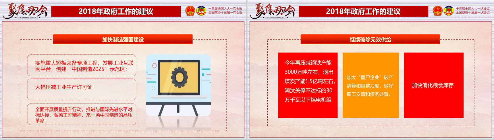聚焦2018两会政协人大会议PPT模板-23