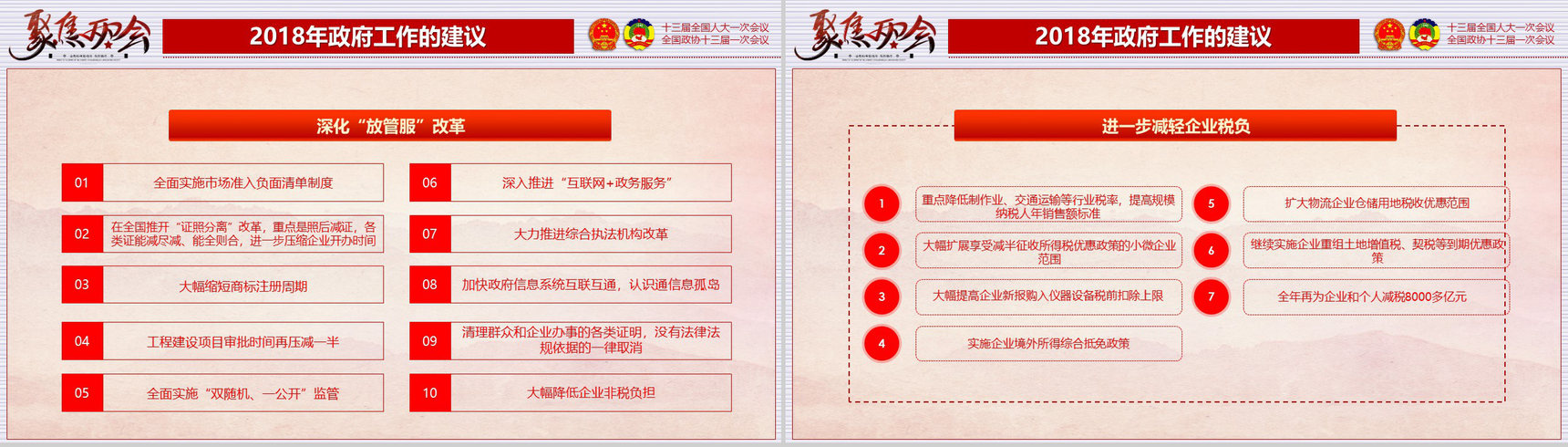聚焦2018两会政协人大会议PPT模板-24