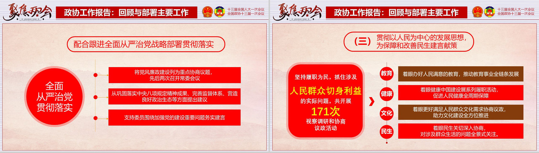 聚焦2018两会政协人大会议PPT模板-32