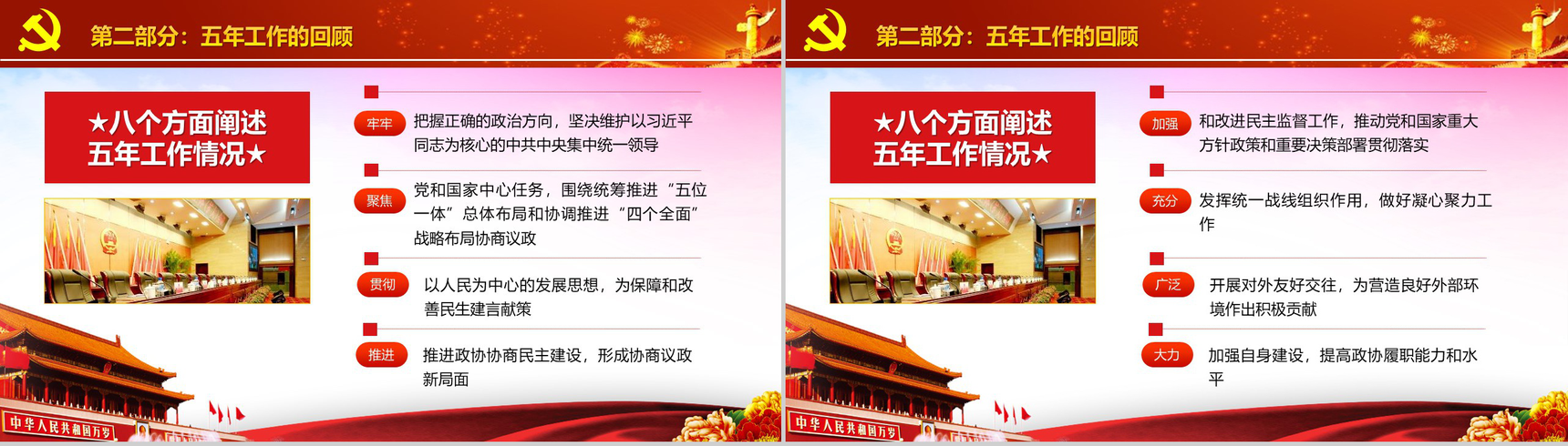 聚焦2018两会政协十三届会议PPT模板-6