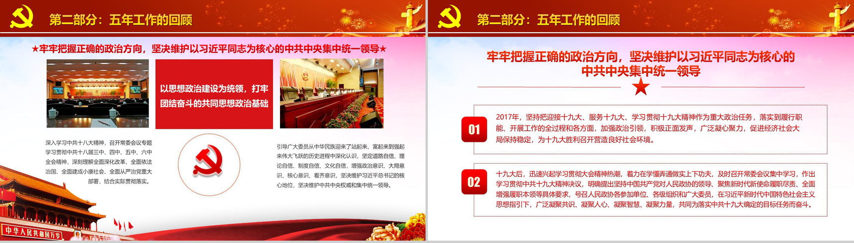 聚焦2018两会政协十三届会议PPT模板-7