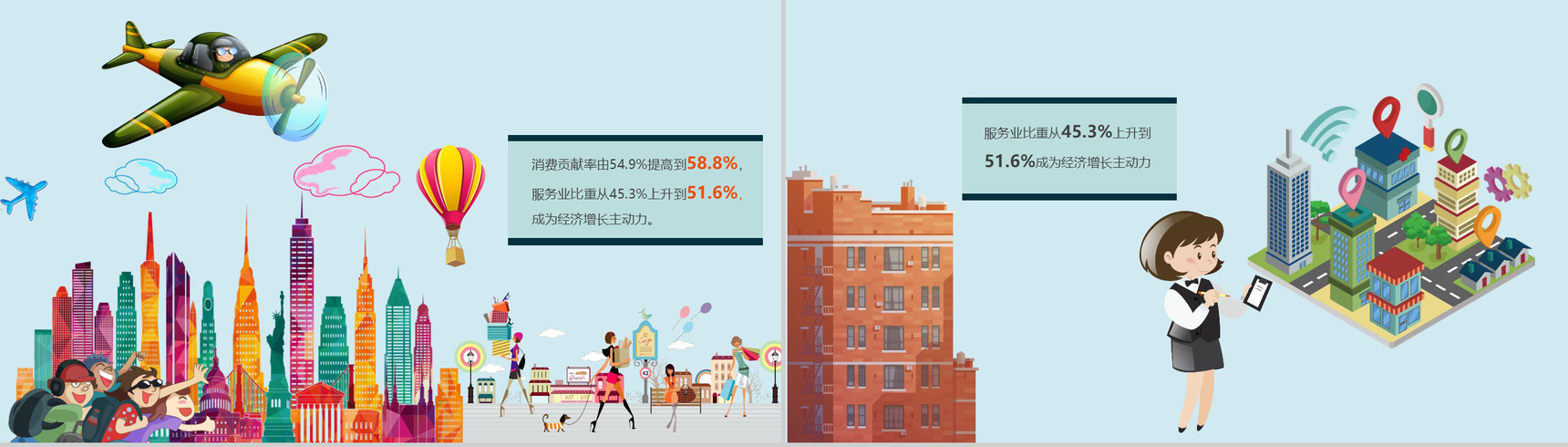 2018政府工作报告厉害了我的国PPT模板-5