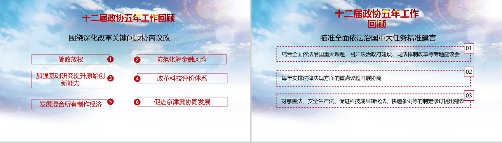 全国两会政协常委会工作报告政府党建PPT模板-6