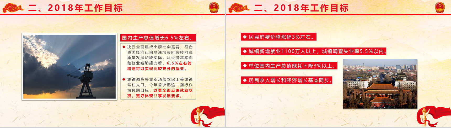 新起点新时代2018全国两会政府工作报告解读PPT模板-6