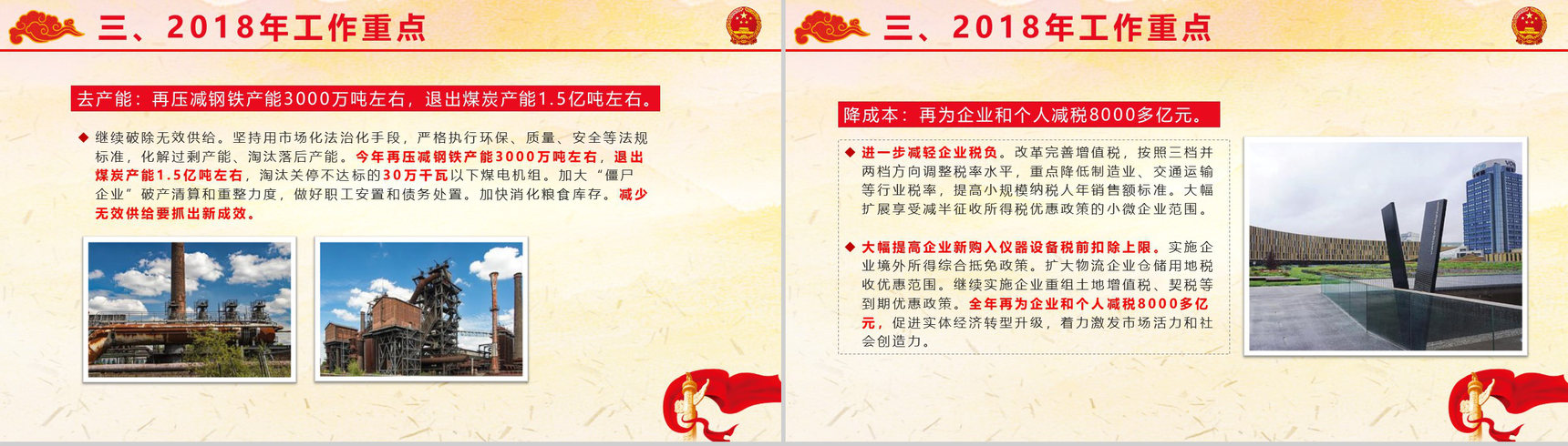 新起点新时代2018全国两会政府工作报告解读PPT模板-9