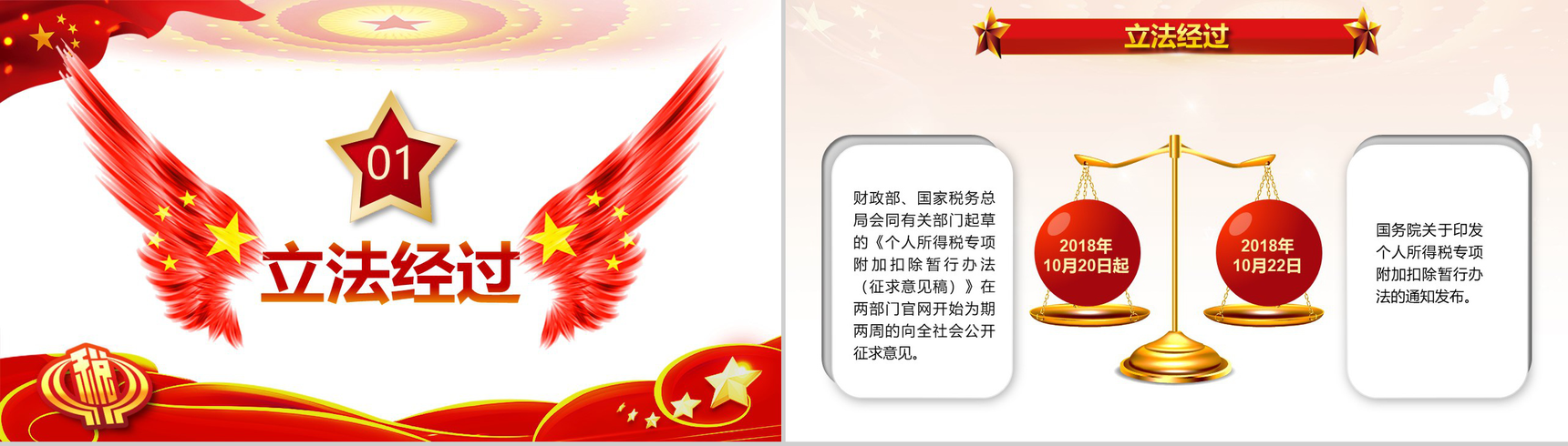 个税专项附加扣除法个人所得税改革PPT模板-3