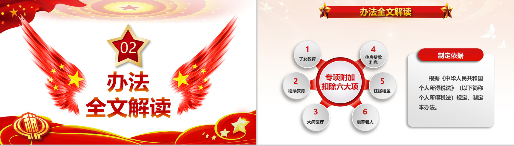 个税专项附加扣除法个人所得税改革PPT模板-4
