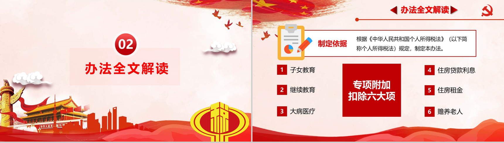 个人所得税解读个税专项附加扣除办法PPT模板-4