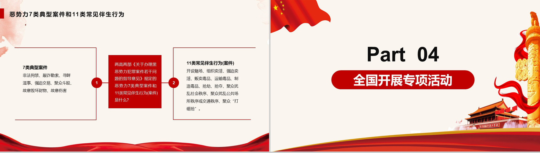 扫黑除恶建设和谐社会PPT演讲模板-11