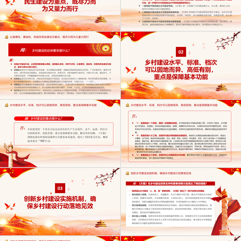 扎实稳妥推进乡村建设行动PPT深入学习中央农办负责人就《乡村建设行动实施方案》答记者问专题党课