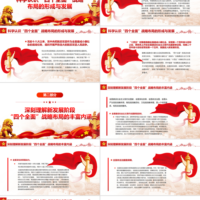 在新征程上协调推进“四个全面”战略布局PPT党政风党员干部学习教育专题党课