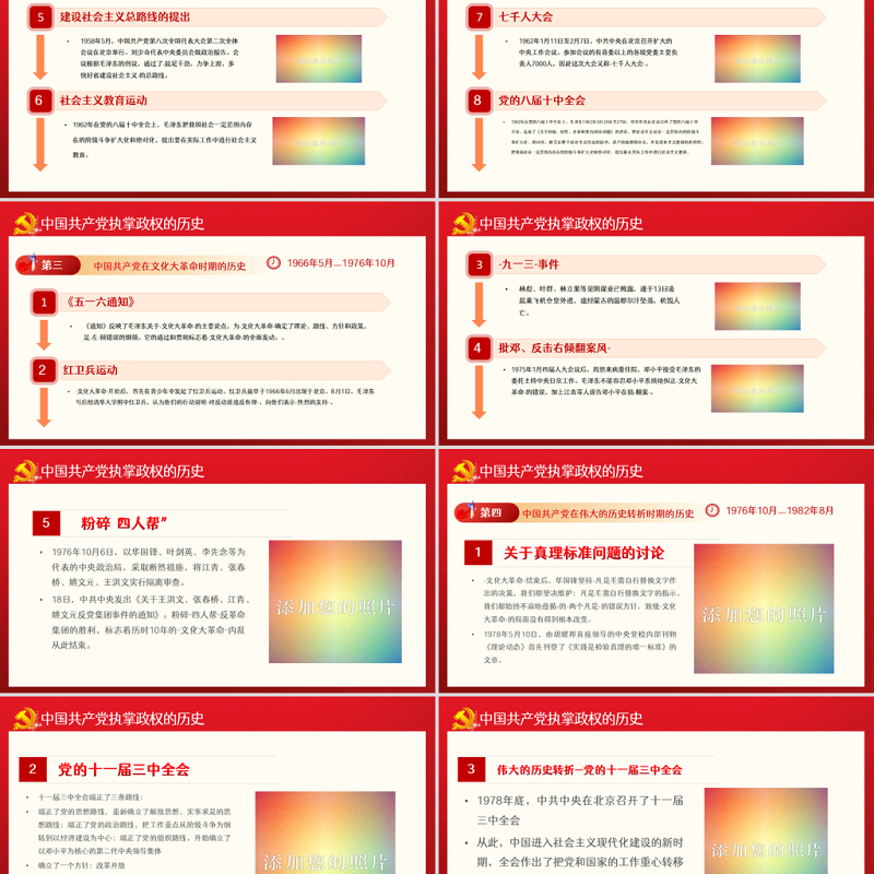 峥嵘百年光辉历程PPT红色大气风热烈庆祝中国共产党成立101周年七一建党节党史教育专题党课课件模板